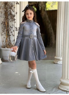Uğur Böceği Çocuk Ladybug Child Vildan Shoulder Stone Tassel Girl 5-piece Dress  - Image 3