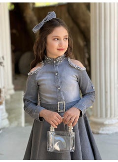Uğur Böceği Çocuk Ladybug Child Vildan Shoulder Stone Tassel Girl 5-piece Dress  - Image 2