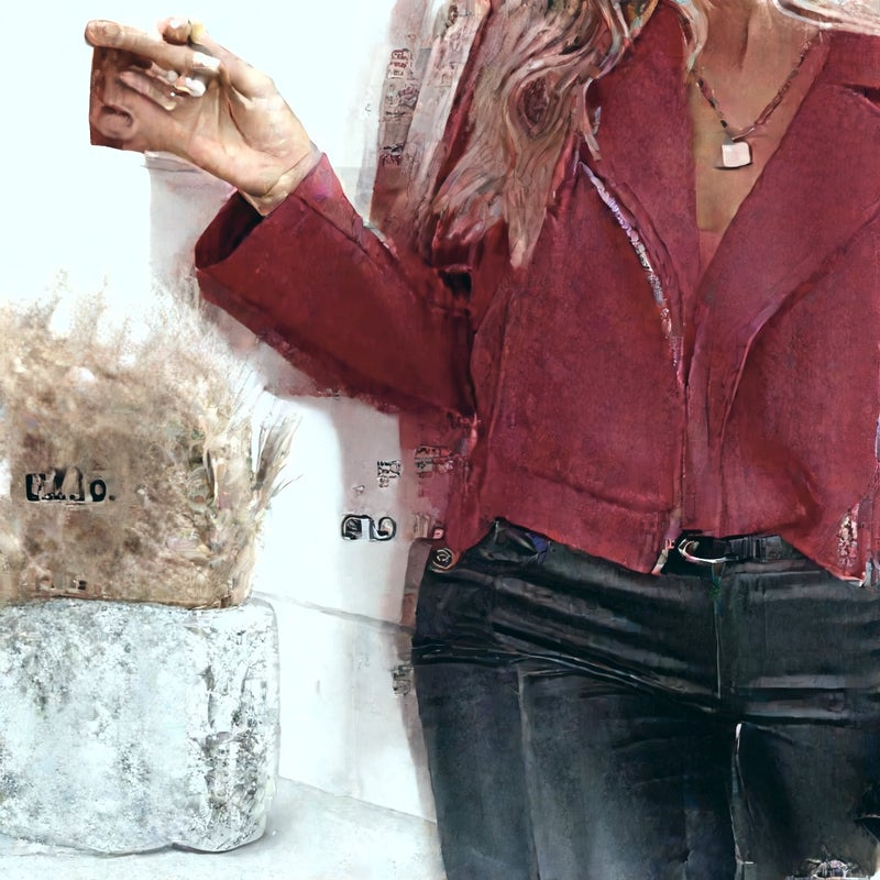 Fashion Zip Front Short Suede Jacket Long Sleeve Lapel Collar Coat - Image 3