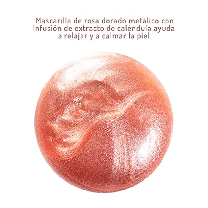 Freeman Cosmic Metallic Peel-Off Mask - Soothing Rose Gold by Freeman for Women - 6 oz Mask - Image 4