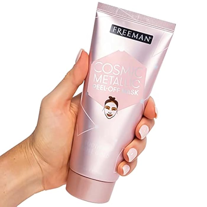 Freeman Cosmic Metallic Peel-Off Mask - Soothing Rose Gold by Freeman for Women - 6 oz Mask - Image 3