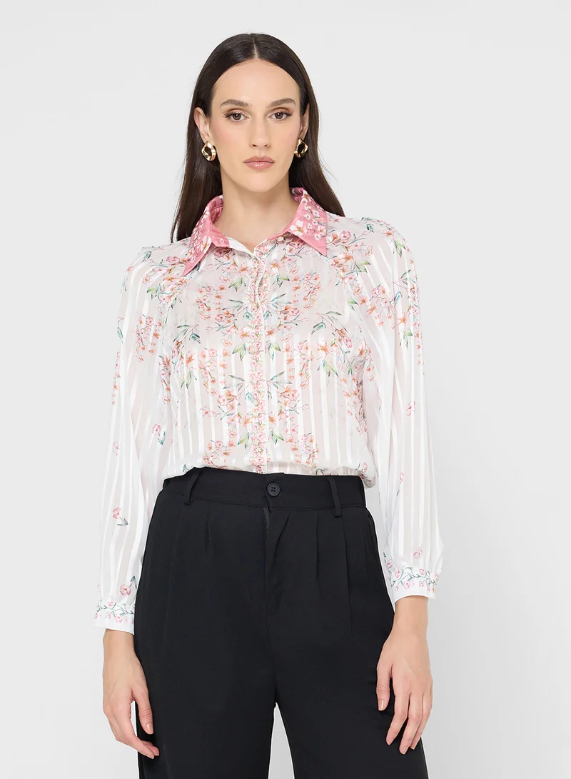 ايلا Floral Print Shirt