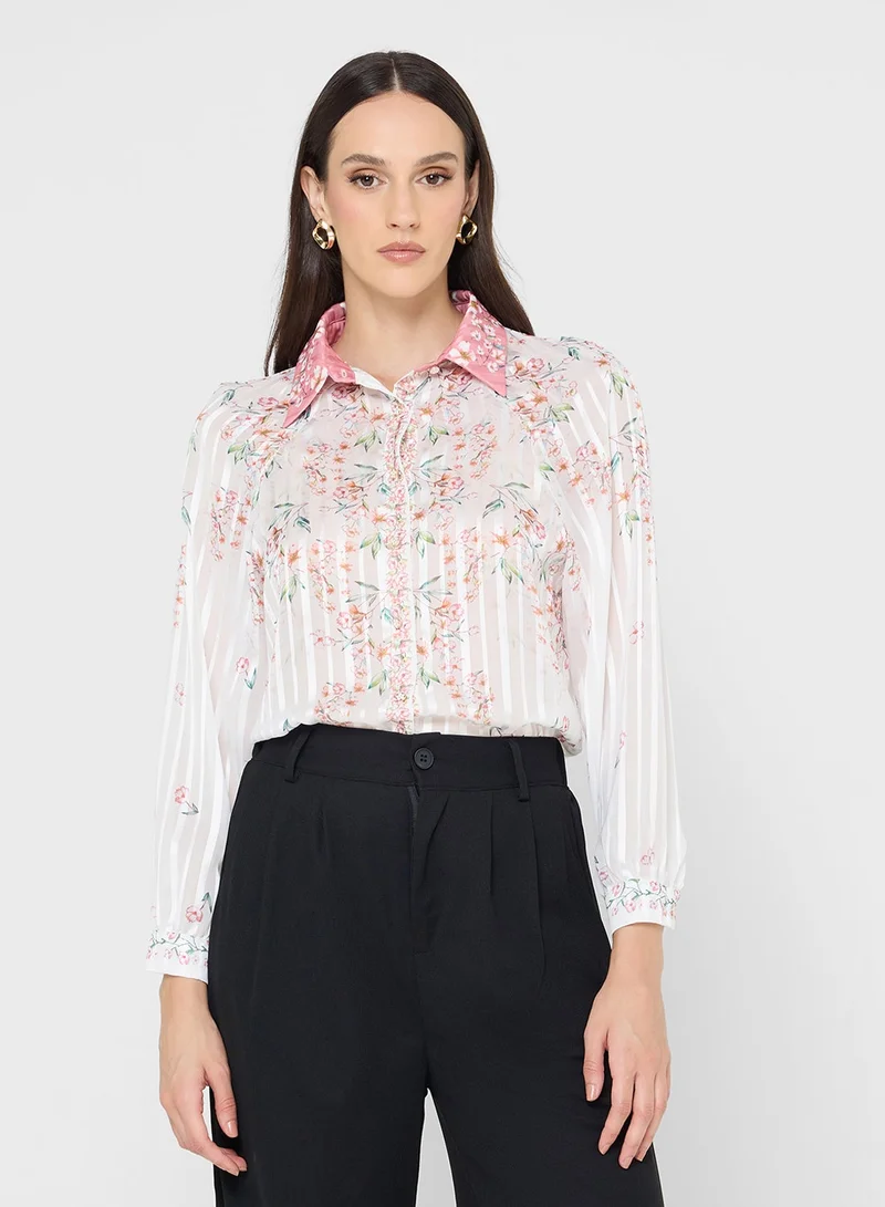 ايلا قميص بطبعة زهور