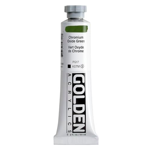 Golden Heavy Body Acrylic Paint, 2-Ounce, Chromium Oxide Green - Image 1