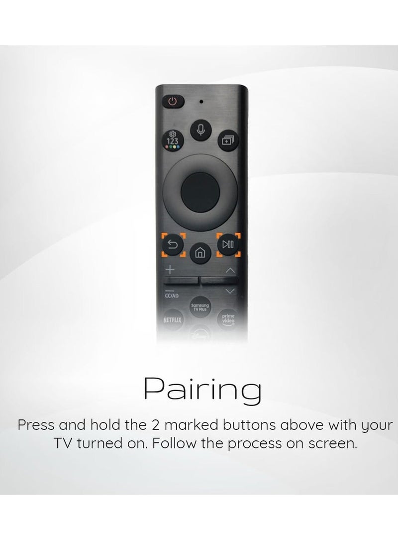 ELTRAZONE - Original OEM BN59-01385A Solar Voice Remote Control for Samsung Smart TVs, Compatible with Neo QLED, The Frame & Crystal UHD Series - 2021 Model, Eco-Friendly & Rechargeable - Image 1