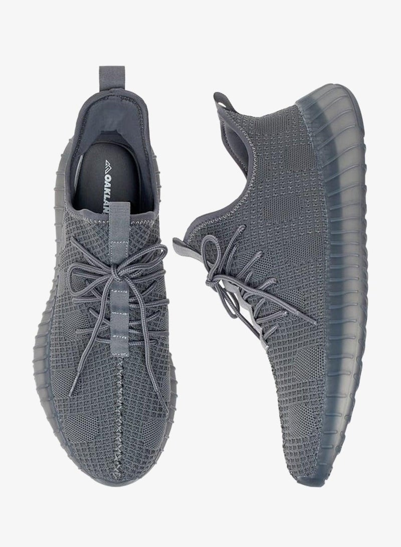 Oaklan by Shoexpress Men Textured Lace-Up Sports Shoes - Image 3