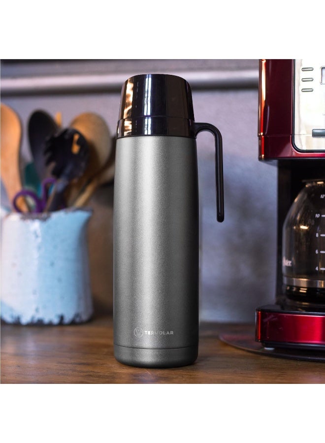 Termolar Termolar Stainless Steel R-Evolution Silver Vacuum Insulated Bottle, Portable Bottle, Indoor and Outdoor Use, 1 Ltr  - Image 4