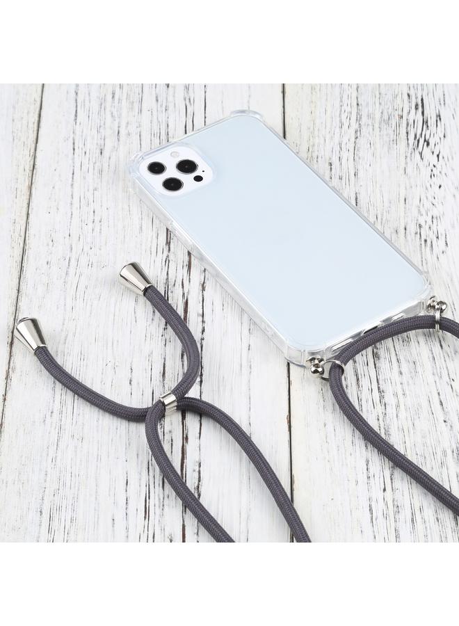 Zaboon Case For iPhone 13 Pro Four-corner Shockproof Transparent TPU Protective Case with Lanyard - Image 2