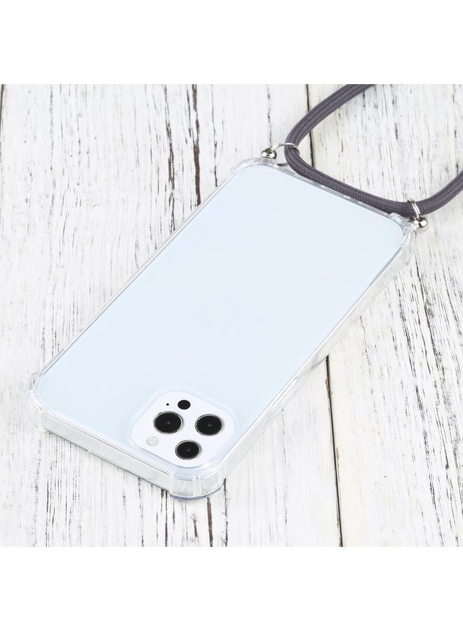 Zaboon Case For iPhone 13 Pro Four-corner Shockproof Transparent TPU Protective Case with Lanyard - Image 4