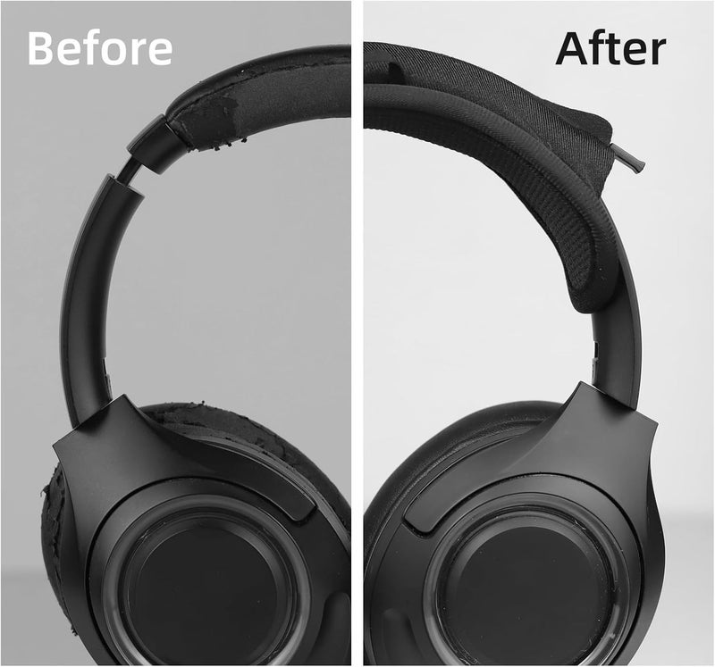 okcsc Headphone Headband Cover Sleeve, Headphone Headband Protector with Zipper Installation?Universal Replacement Headband Cushion Pad Cover Protector?Suitable for Most Headphones - Image 2