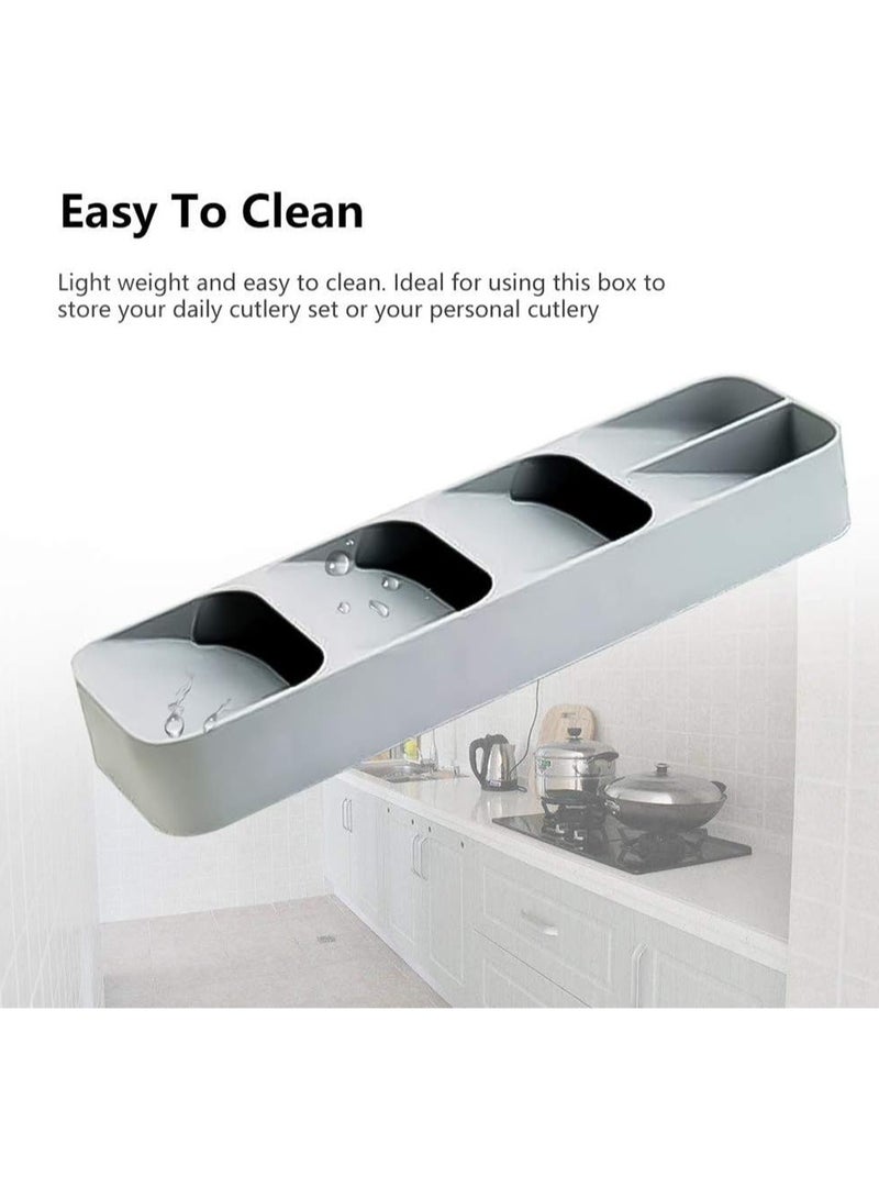 BLOOMING TIME Spoon Knife Fork Cutlery Tray Container ,Separation Storage Box - Image 3