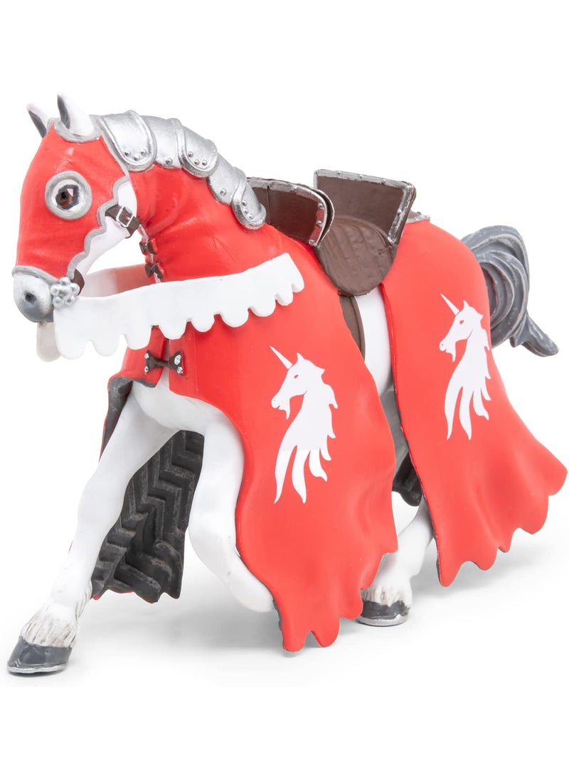 Papo Papo HandPainted  Figurine MedievalFantasy Horse of Unicorn Knight with Spear 39781  Collectible  for Children  Suitable for Boys and Girls  from 3 Years Old Multicolor  - Image 1