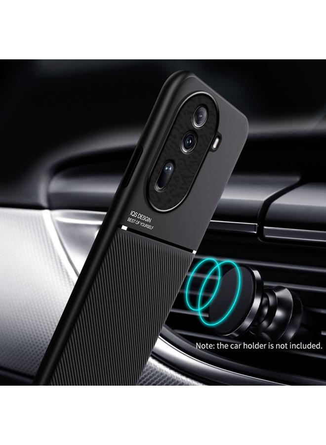 اس-توب جراب لهاتف OPPO Reno11 5G الصين الكلاسيكي المائل المحبب المغناطيسي PC جراب هاتف هجين من مادة TPU - Image 5