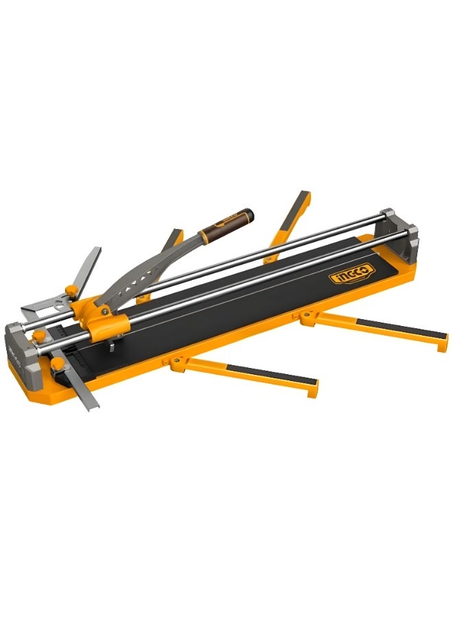 INGCO 1200mm Manual Tile Cutter | 16mm Max Cutting Thickness | Tungsten Carbide Ball Bearing Blade | 1420×200mm Steel Base | Extra-Long Aluminum Sliders | Carrying Bag - Image 1