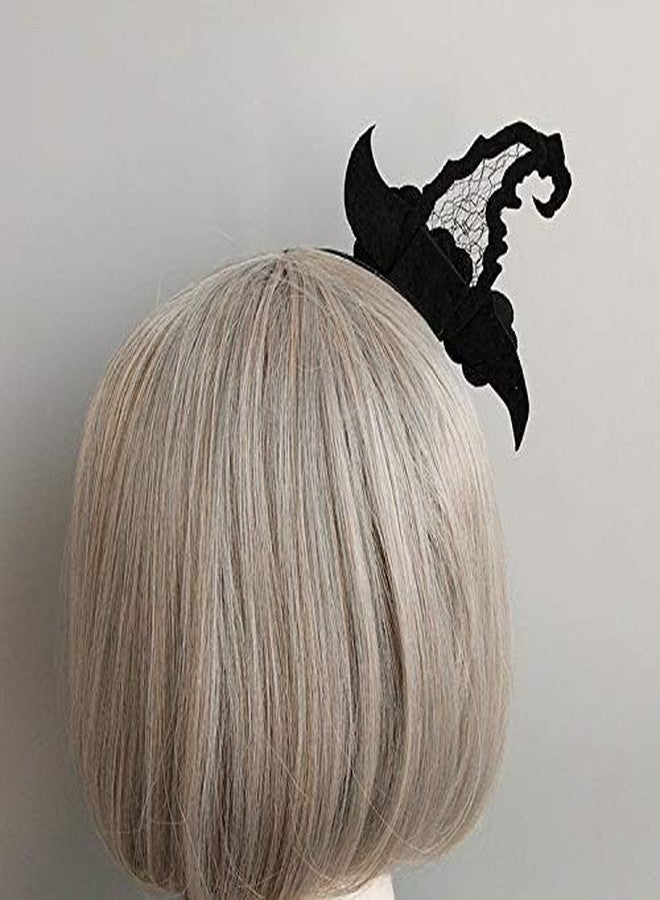 Ellzk Halloween Spider Ghost Pumpkin mini witch hat Hair Hoop Cosplay Devil Headband - Image 5