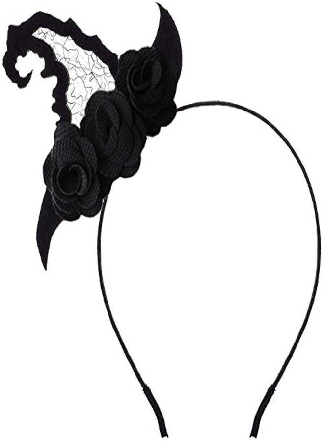 Ellzk Halloween Spider Ghost Pumpkin mini witch hat Hair Hoop Cosplay Devil Headband - Image 1