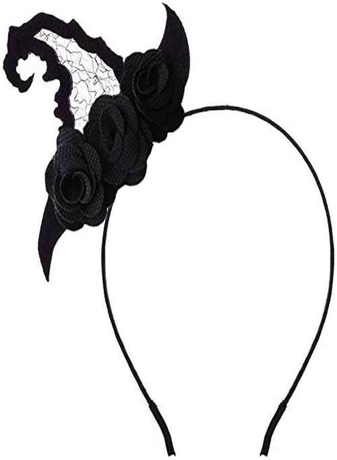 Ellzk Halloween Spider Ghost Pumpkin mini witch hat Hair Hoop Cosplay Devil Headband - Image 2