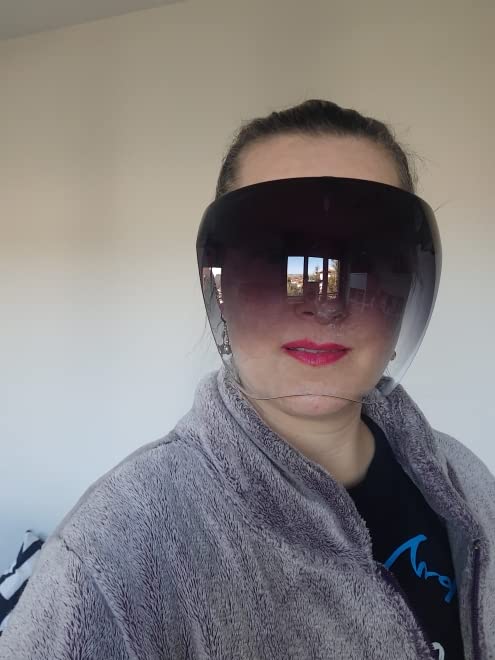 FEISEDY Full Cover Face Visor Protective Glasses Mirror Shield Sunglasses Anti Fog B2781 - Image 2