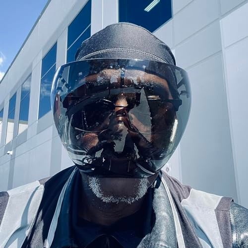 FEISEDY Full Cover Face Visor Protective Glasses Mirror Shield Sunglasses Anti Fog B2781 - Image 3