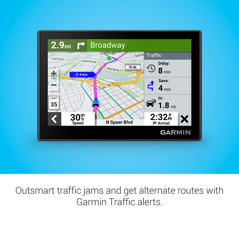 Garmin Driveâ„¢ 53 GPS Navigator, High-Resolution Touchscreen, Simple On-Screen Menus and Easy-to-See Maps, Driver Alerts - Image 3