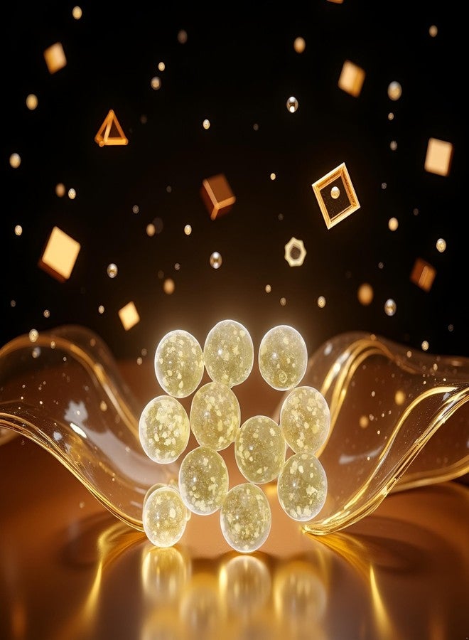 Bwexxt 10Pcs Gold Marbles Glow in The Dark Marbles,Glass Ball Luminous Glass Ball Runs,DIY Projects and Home Decoration Dice and Sports and Outdoor Play (12mm/0.47in) - Image 2