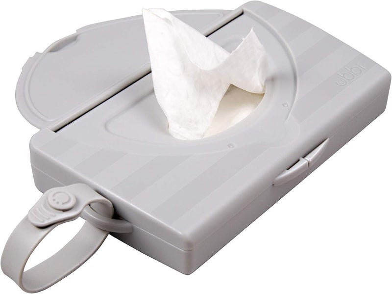 Ubbi On The Go Gray Wipe Holder Baby Gifts, Set of 2 - Image 2