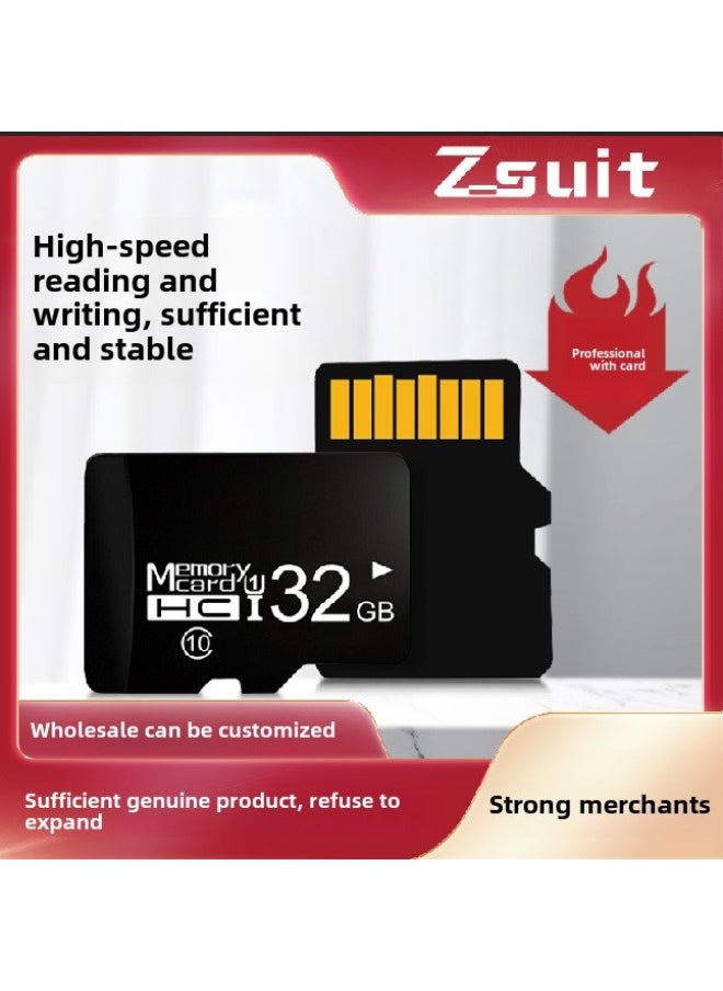 Memory Card 32g Memory Card 16g Tf Card 64g Mobile Phone Monitoring Recorder 256g High Speed Memory Card 128g-Color:Tf Single Card (free Small White Box)-Capacity:256gb High Speed C10 Performance Level