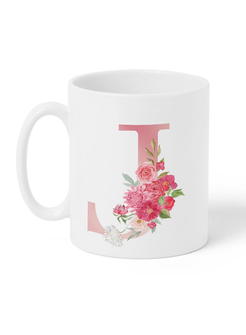 لوحة كوب سيراميك  أونصة بتصميم حرف  على الجانبين - Image 1