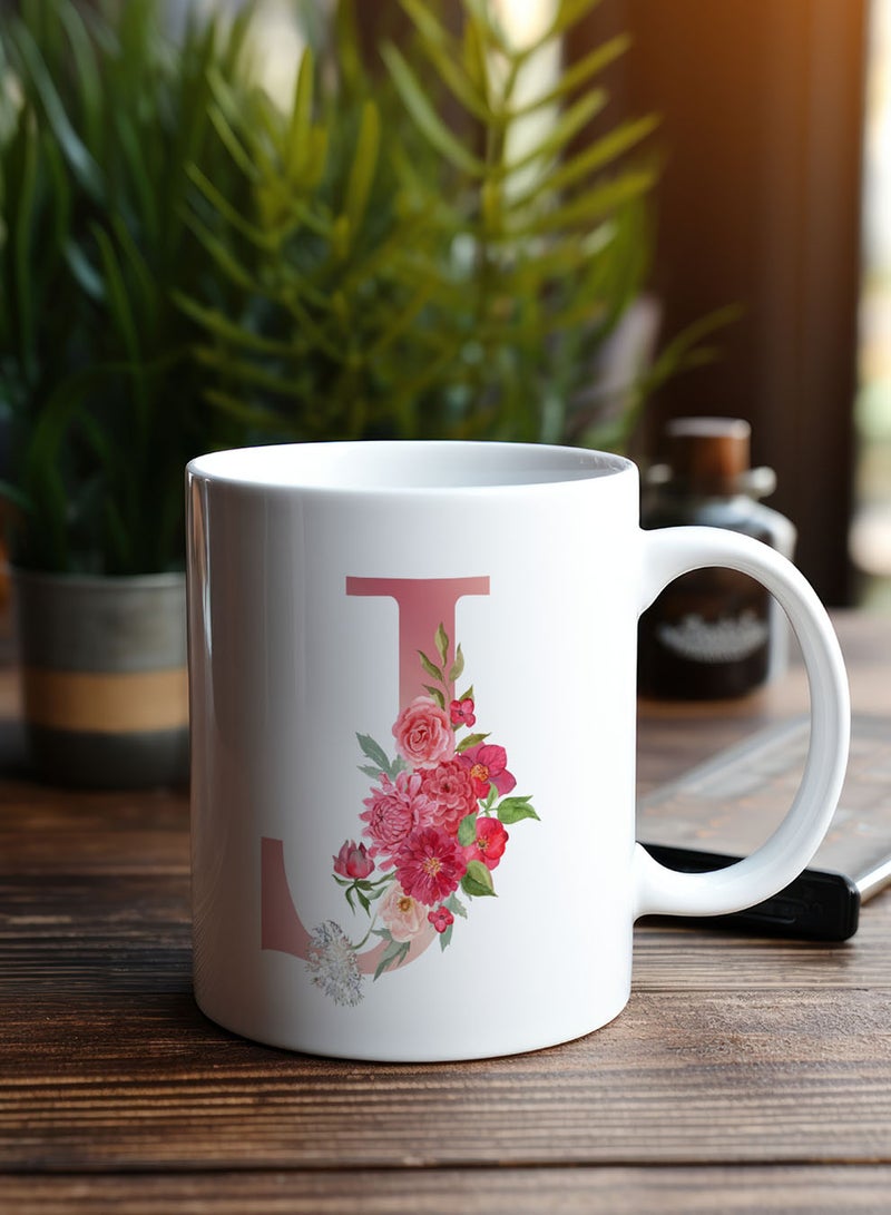 لوحة كوب سيراميك  أونصة بتصميم حرف  على الجانبين - Image 2