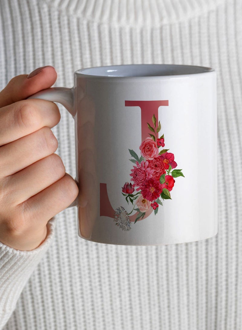 لوحة كوب سيراميك  أونصة بتصميم حرف  على الجانبين - Image 4