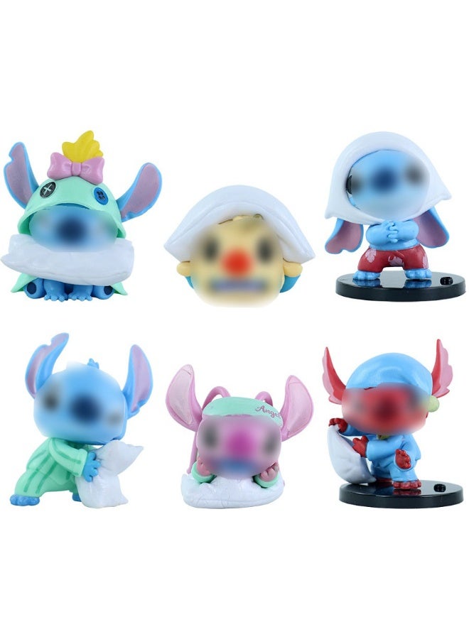 هالامودو صندوق الغموض! 6 قطعة خياطة وسادة المعركة أسلوب أعمى مربع، ديكور مكتب شكل PVC، هدية عيد ميلاد للفتيان والبنات، الكشف عن المفاجأة الغامضة - Image 3