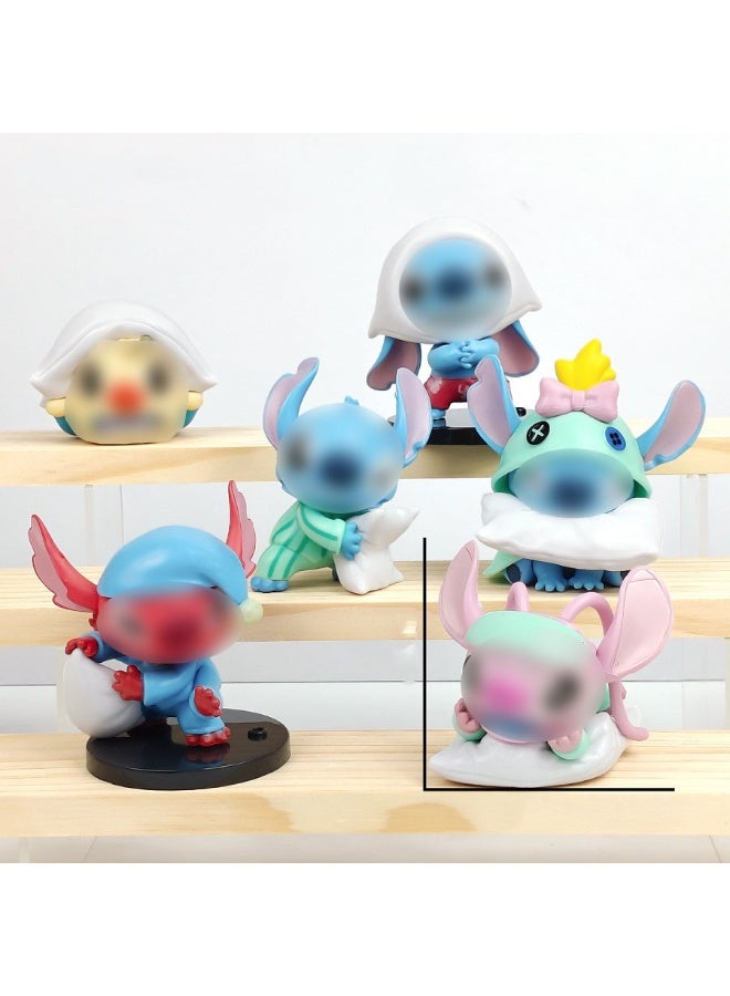 هالامودو صندوق الغموض! 6 قطعة خياطة وسادة المعركة أسلوب أعمى مربع، ديكور مكتب شكل PVC، هدية عيد ميلاد للفتيان والبنات، الكشف عن المفاجأة الغامضة - Image 2