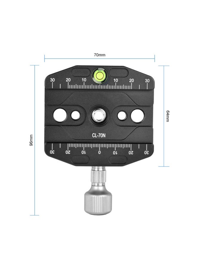NIBEMINENT CL-70N Aluminum Alloy QR Plate Clamp Black  - Image 4