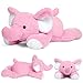 JellyMallow 5lbs 24 in Elephant Weighted Stuffed Animals Weighted Stuffed AnimalPlushies Gifts for Kids and AdultsPink - Image 4