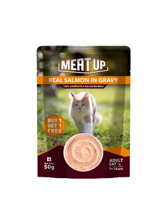 Cat Wet Food Salmon Fish in Gravy - view 2