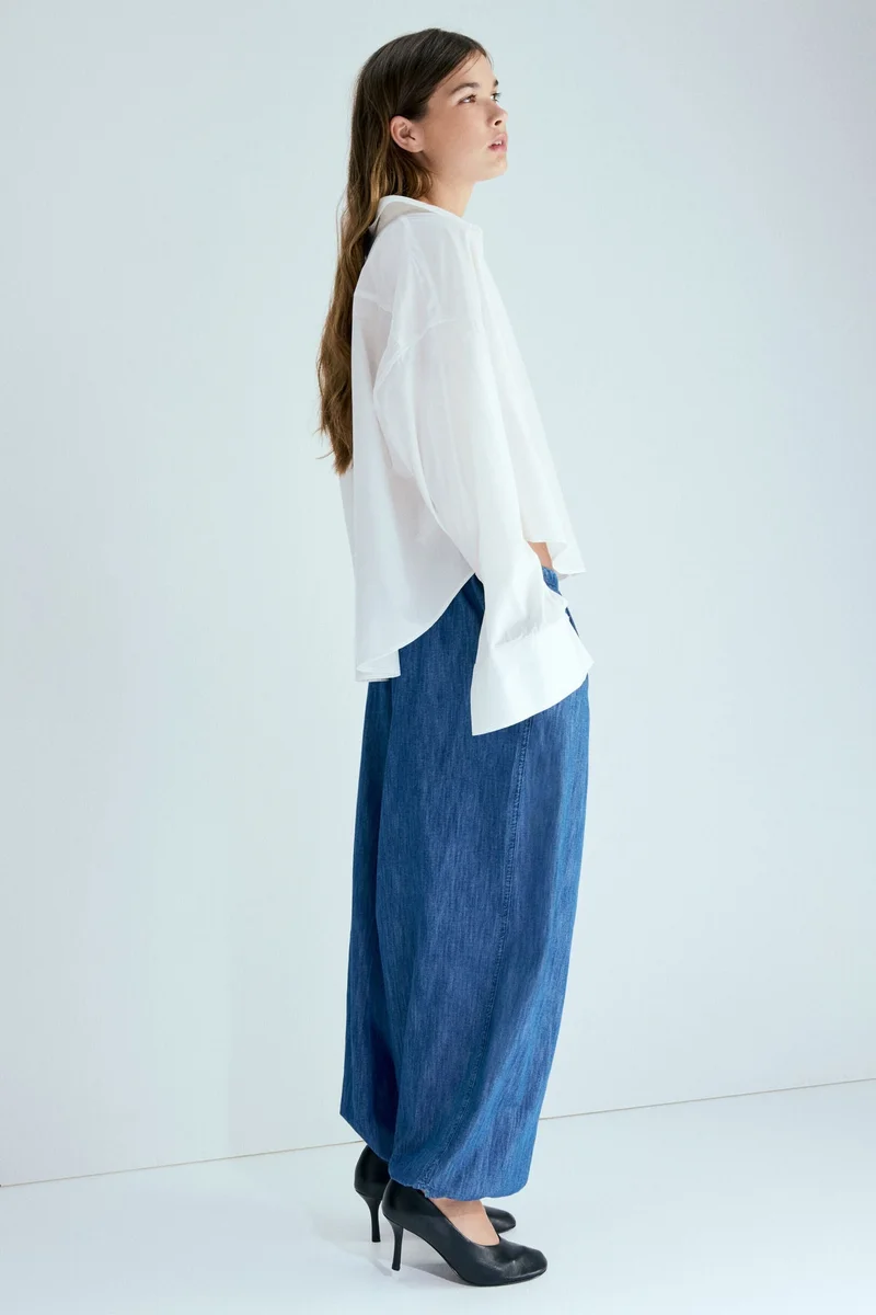 اتش اند ام قميص بقصّة واسعة