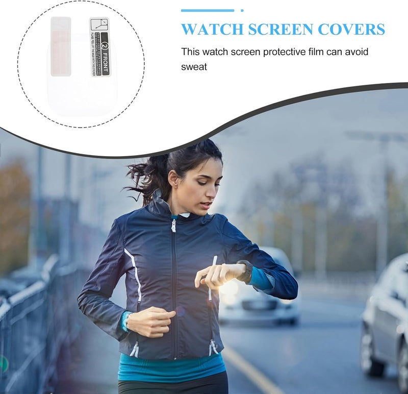 4 Pcs 45mm Smartwatch Screen Protective Pet Film Compatible with Apple Watch Series 7 Wristwatch Screen Films for Scratch Resistance and HD Clarity - Image 3