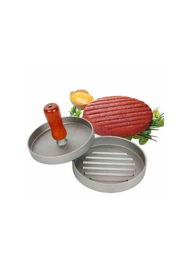 Burger Press, Round Shape - Cooking Tools for Making Hamburgers, Patties, and Pressing Meat, Kitchen and Restaurant Cooking Tool - Non-Stick - Made of Food-Grade Aluminum  - Image 4