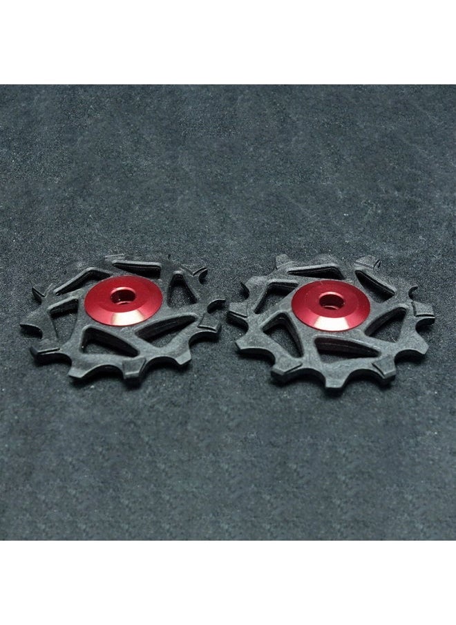 NIBEMINENT - 2-Piece 12T Cycle Derailleur Pulley Wheel for Sram XX, X01 Shimano XTR - Image 1