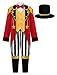 ReliBeauty Circus Ringmaster Costume for Kids 2 Pieces Set with Hat 130 - Image 2