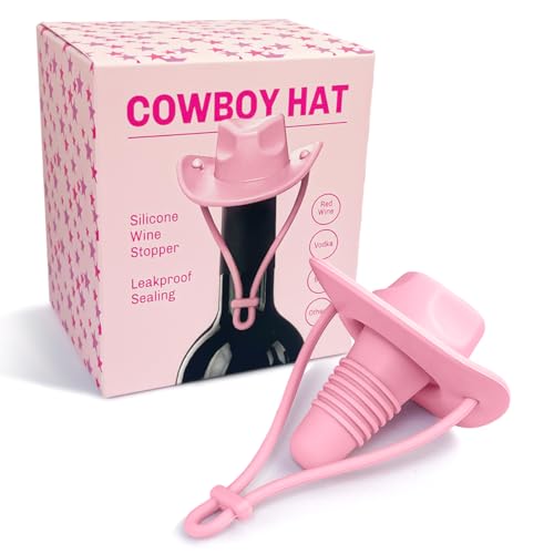 Pandahero Cowgirl Hat Silicone Wine Stoppers,Mothers Day Gifts from Daughter Son, Birthday Gifts for Women - Image 1