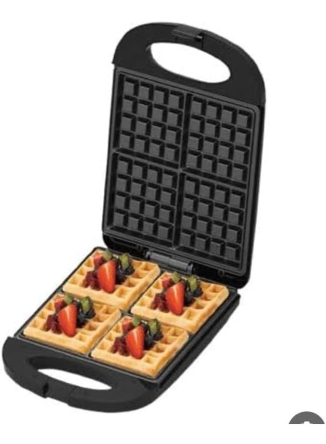 Jamaky Italy صانعة الوافل الجامبو الكهربائية من جاماكي، ٢٨٠٠ واط، ٤ قطع، لوحة ألومنيوم غير لاصقة، تحكم تلقائي في درجة الحرارة، لون أسود، JMK2032B - Image 5
