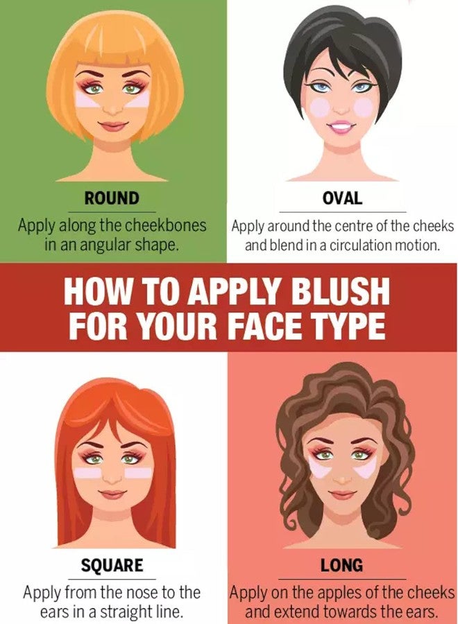 FIRSTZON cheek maker 6 Color shimmer blusher combo palette(7cool blusher) - Image 4