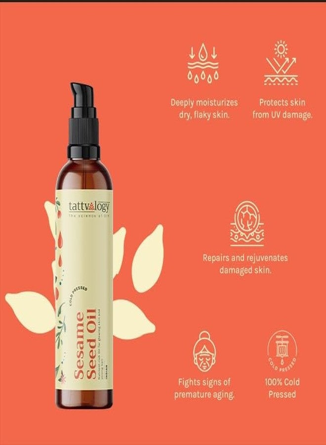 Tattvalogy Sesame Seed Oil, for Hair & Skin, Lice and Dandruff - Image 4