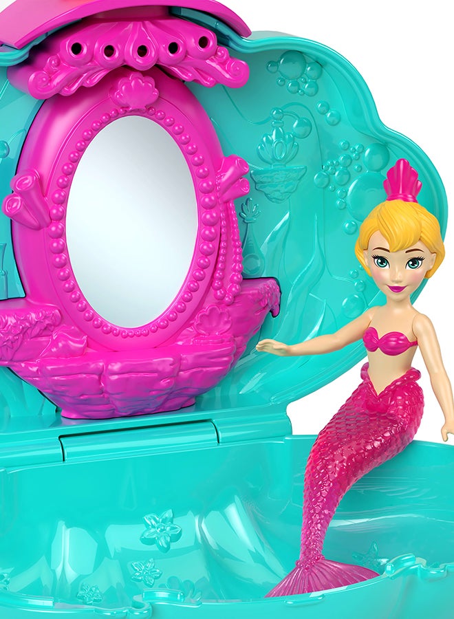 Disney Princess Mermaid Bath Surprise Small Dolls & Accessories In Shell Playsets With Slides, Inspired By Disney Movies - Image 5