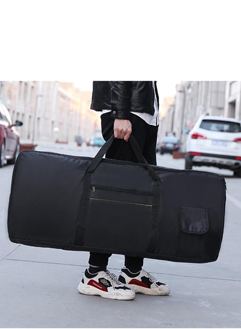 Megarya Piano Case 61 Keys Cover, 420D Waterproof Oxford Fabric, To Protect Electronic Piano Keyboard Keys, Bag With Two Strong and Comfortable Handles, Black  - Image 1