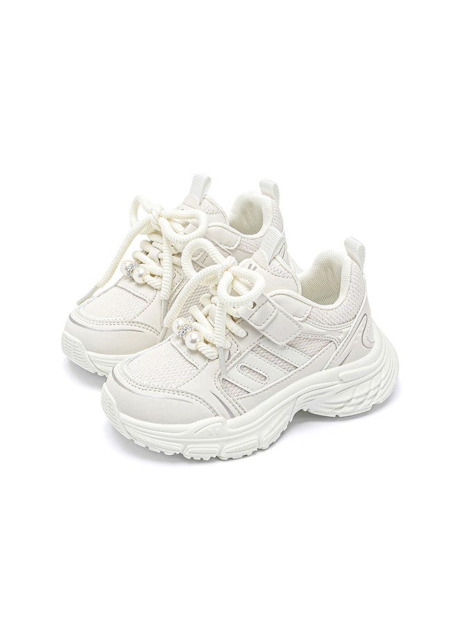 Annil White Sneakers 2025 Summer Women's & Big Kids' Breathable Lightweight Sports Shoes Versatile Running Shoes Dad Shoes - Image 4