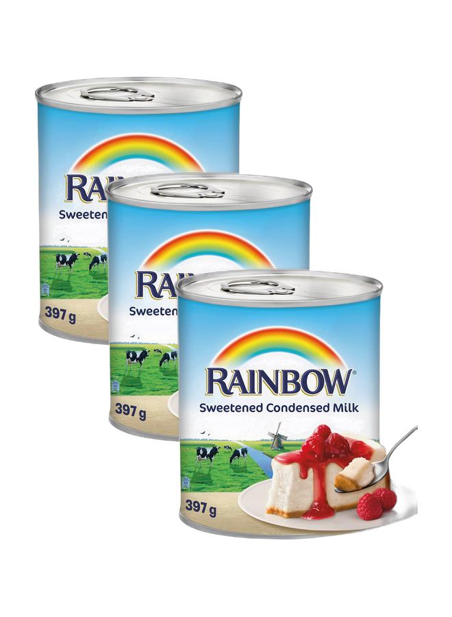 Rainbow Sweetened Condensed Milk 397g x 3 - Image 1