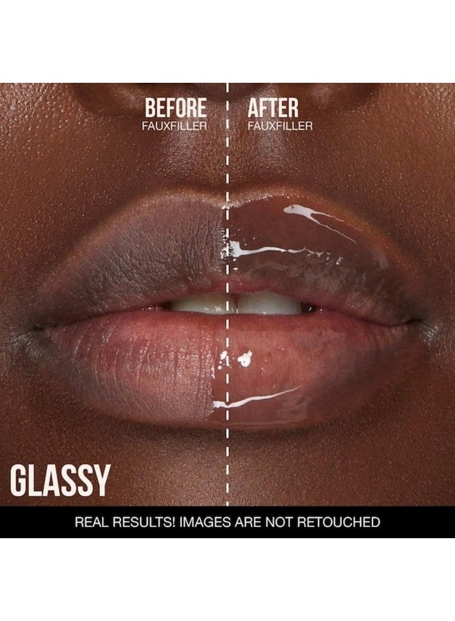 Huda Huda Faux Filler Extra Shine Lip Gloss - Glassy (Clear) - .13 fl oz / 3.9 mL - Image 3