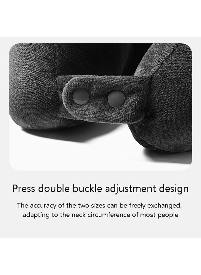 LOKIPA Travel Premium Pillow,Velvet Travel Head, Neck Adjustable Providing 360-Degree Chin Support Head Rest Pillow (Blue) - Image 5
